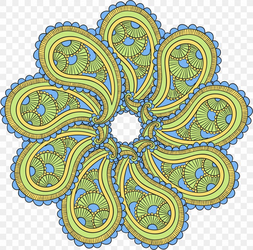 Paisley Designs Clip Art Image Mandala, PNG, 2350x2330px, Paisley, Art, Drawing, Flower, Mandala Download Free