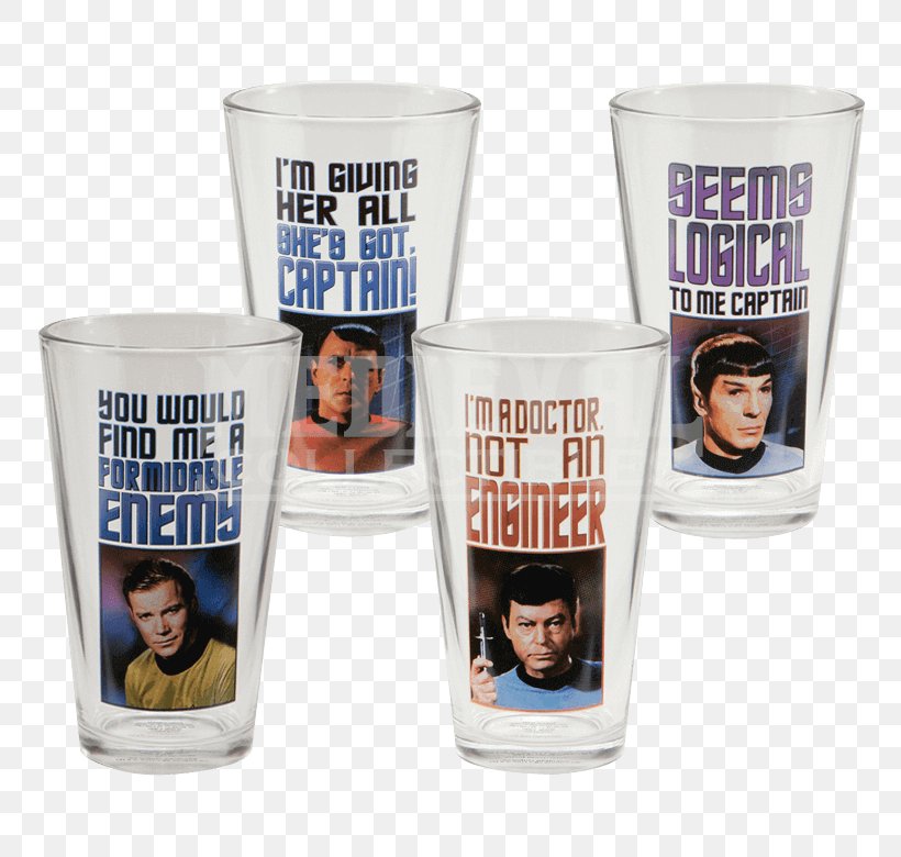 Pint Glass Star Trek Spock Table-glass, PNG, 780x780px, Pint Glass, Cup, Drinkware, Glass, Mug Download Free