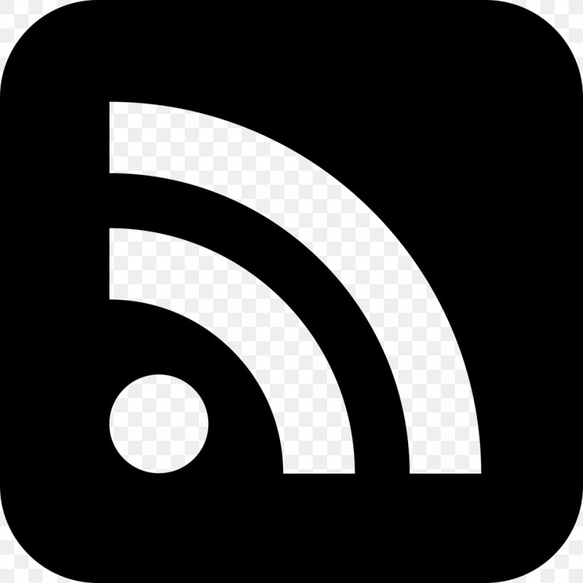 RSS Web Feed Blog, PNG, 980x980px, Rss, Black, Black And White, Blog, Brand Download Free