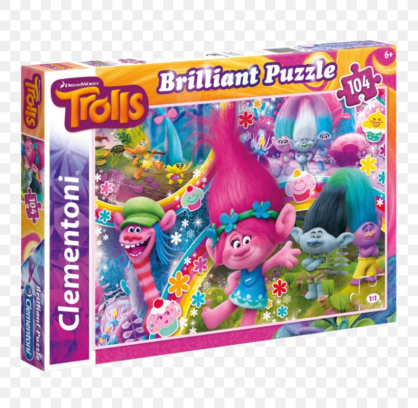 Jigsaw Puzzles Toy Game Brilliant Trolls, PNG, 800x800px, Jigsaw Puzzles, Brilliant, Clementoni Spa, Game, Gemstone Download Free