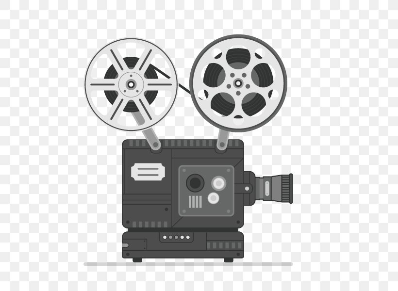 Movie Projector Film Movie Camera, PNG, 600x600px, Movie Projector, Animation, Black And White, Cinema, Cinematography Download Free