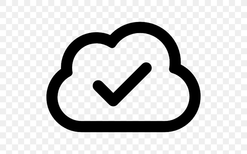 Cloud Computing, PNG, 512x512px, Internet, Area, Black And White, Check Mark, Cloud Computing Download Free