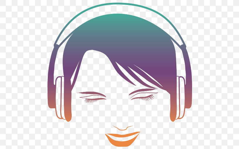 Headphones Listen Eye Jazz Nose, PNG, 512x512px, Watercolor, Cartoon, Flower, Frame, Heart Download Free