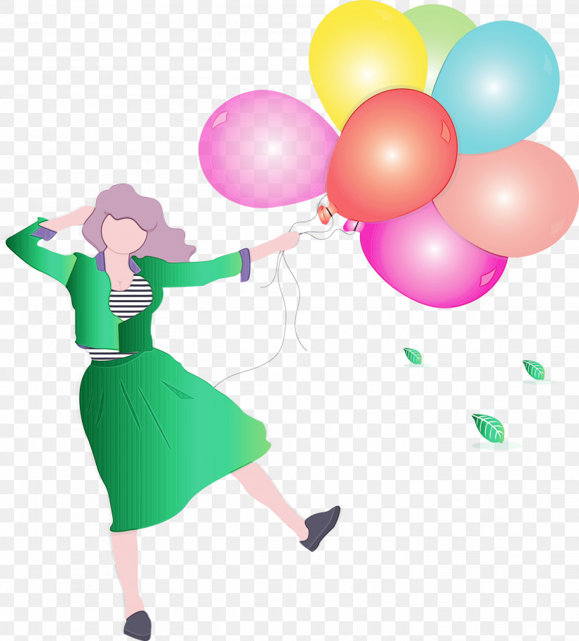 Balloon Party Supply Pink Fun Magenta, PNG, 2708x3000px, Girl, Ball, Balloon, Fun, Gesture Download Free
