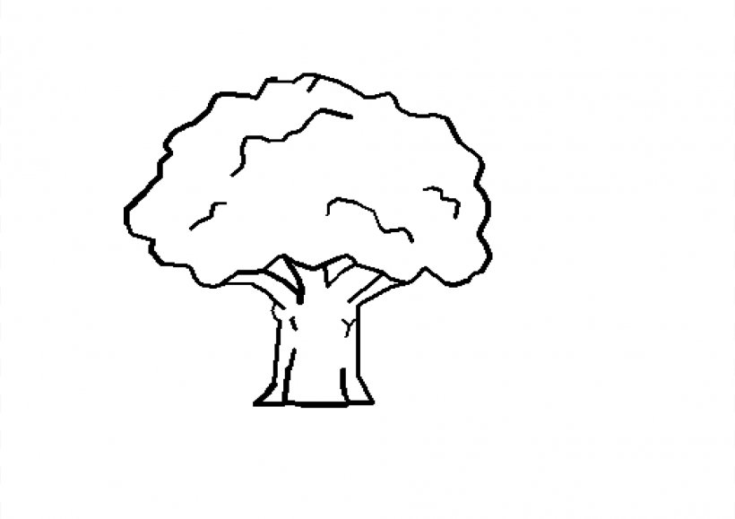 Tree Black And White Drawing Oak Clip Art, PNG, 1979x1399px, Watercolor, Cartoon, Flower, Frame, Heart Download Free