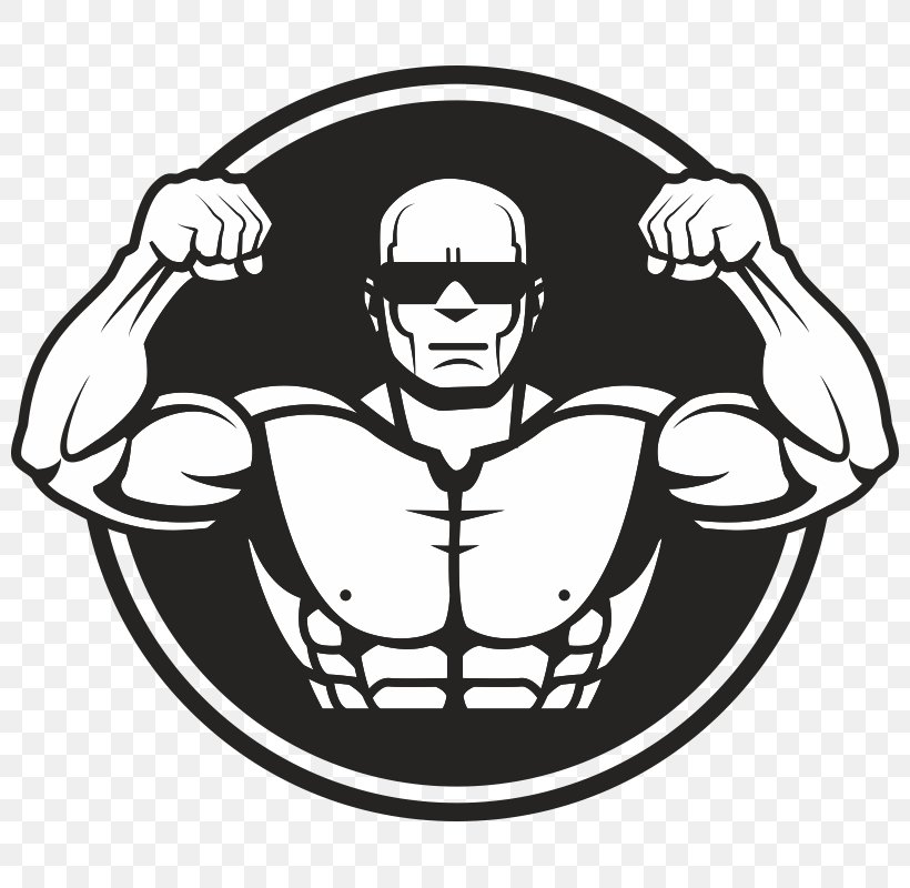 Bodybuilding Weight Training Fitness Centre Strongman Clip Art, PNG, 800x800px, Bodybuilding, Black, Black And White, Drawing, Fictional Character Download Free