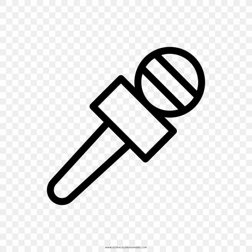 Microphone Drawing Painting, PNG, 1000x1000px, Microphone, Area, Black And White, Brand, Broadcasting Download Free