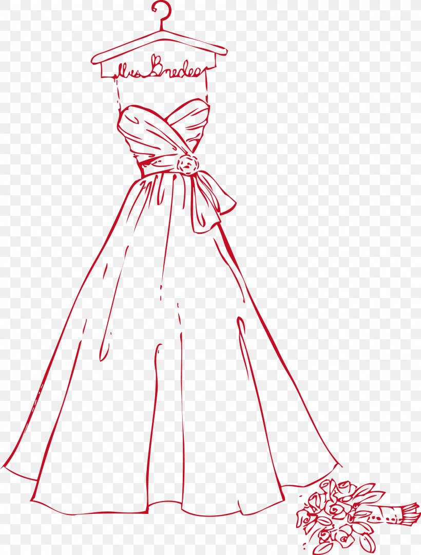 Drawing depicting a wedding dress design given by the House of Worth  Paris France 20th century THIRD PARTY RIGHTS APPLY  VA Images