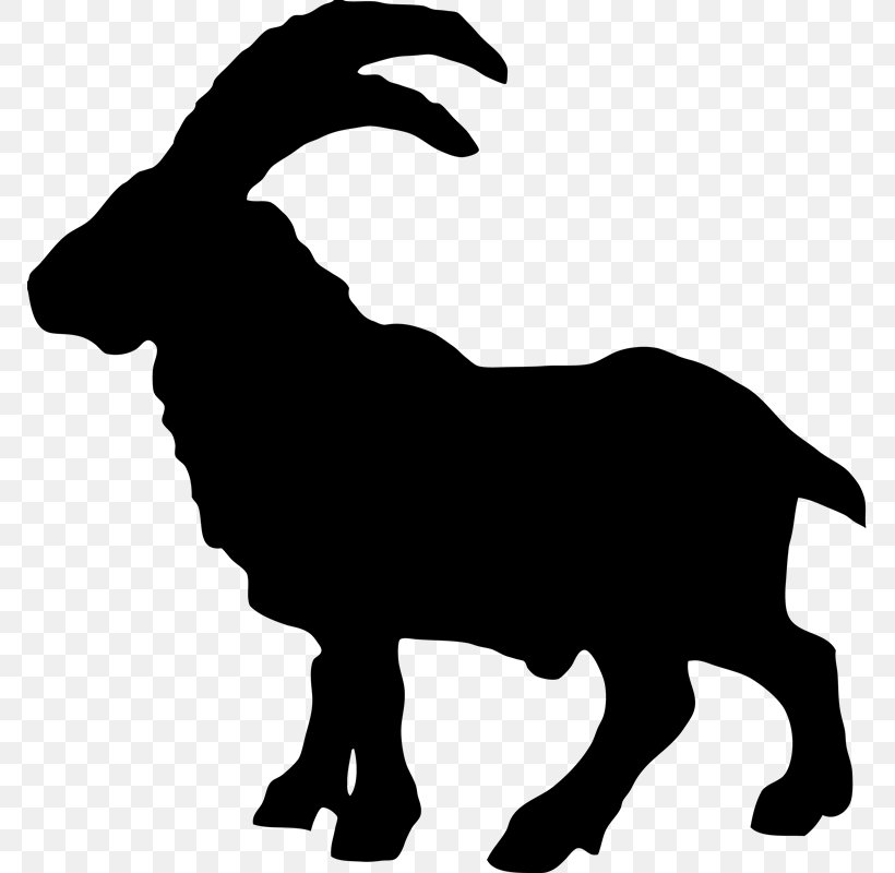 Goat Silhouette Sheep, PNG, 769x800px, Goat, Animal, Artificial Insemination, Black And White, Cattle Download Free
