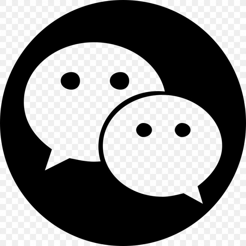 WeChat Tencent QQ, PNG, 980x980px, Wechat, Alipay, App Store, Black, Black And White Download Free