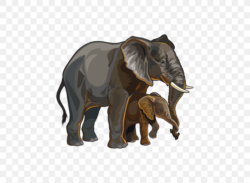 Asian Elephant African Elephant Vector Graphics Royalty-free, PNG, 600x600px, Asian Elephant, African Elephant, Animal Figure, Elephant, Elephants And Mammoths Download Free