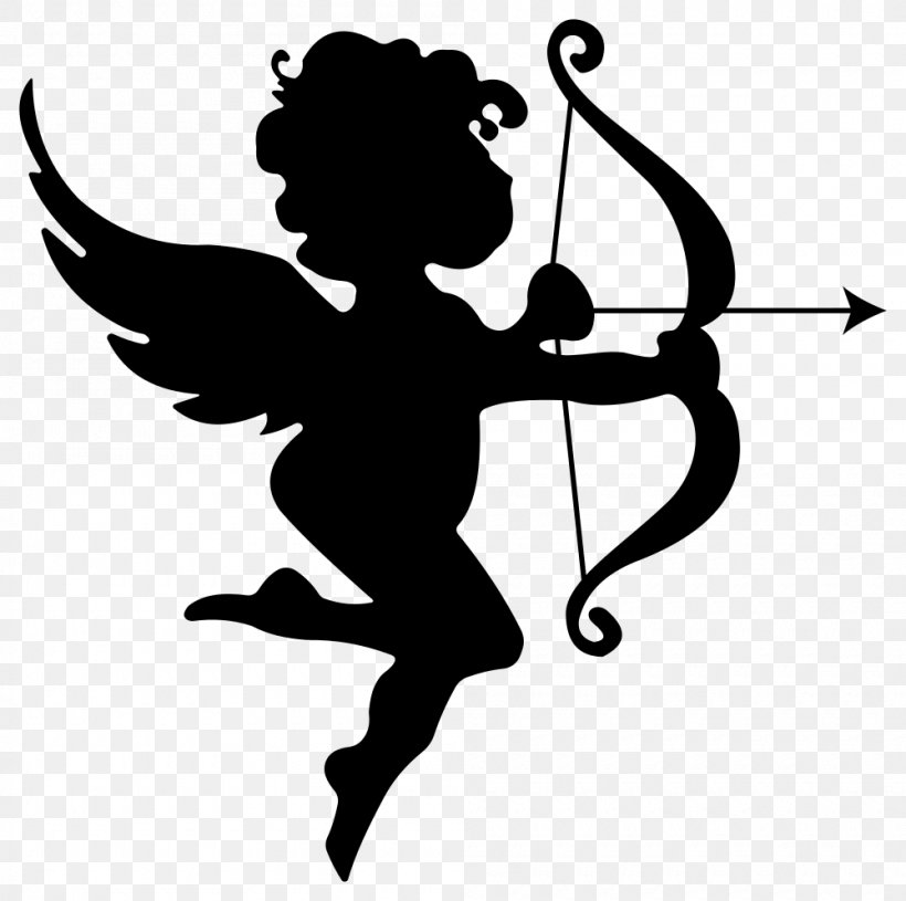 Cupid Clip Art, PNG, 1000x995px, Cupid, Art, Artwork, Autocad Dxf, Black And White Download Free