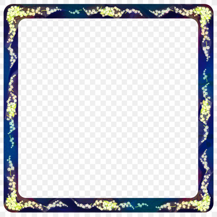 White Photo Frame, PNG, 3000x3000px, Picture Frames, Blue, Creativity, Photo Albums, Picture Frame Download Free