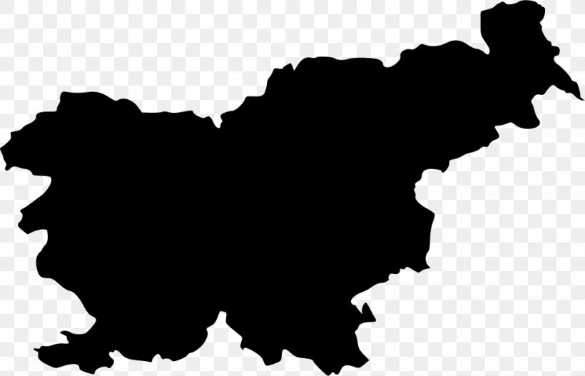 Eastern Slovenia Western Slovenia NUTS Statistical Regions Of Slovenia, PNG, 980x630px, Eastern Slovenia, Black, Black And White, Leaf, Map Download Free