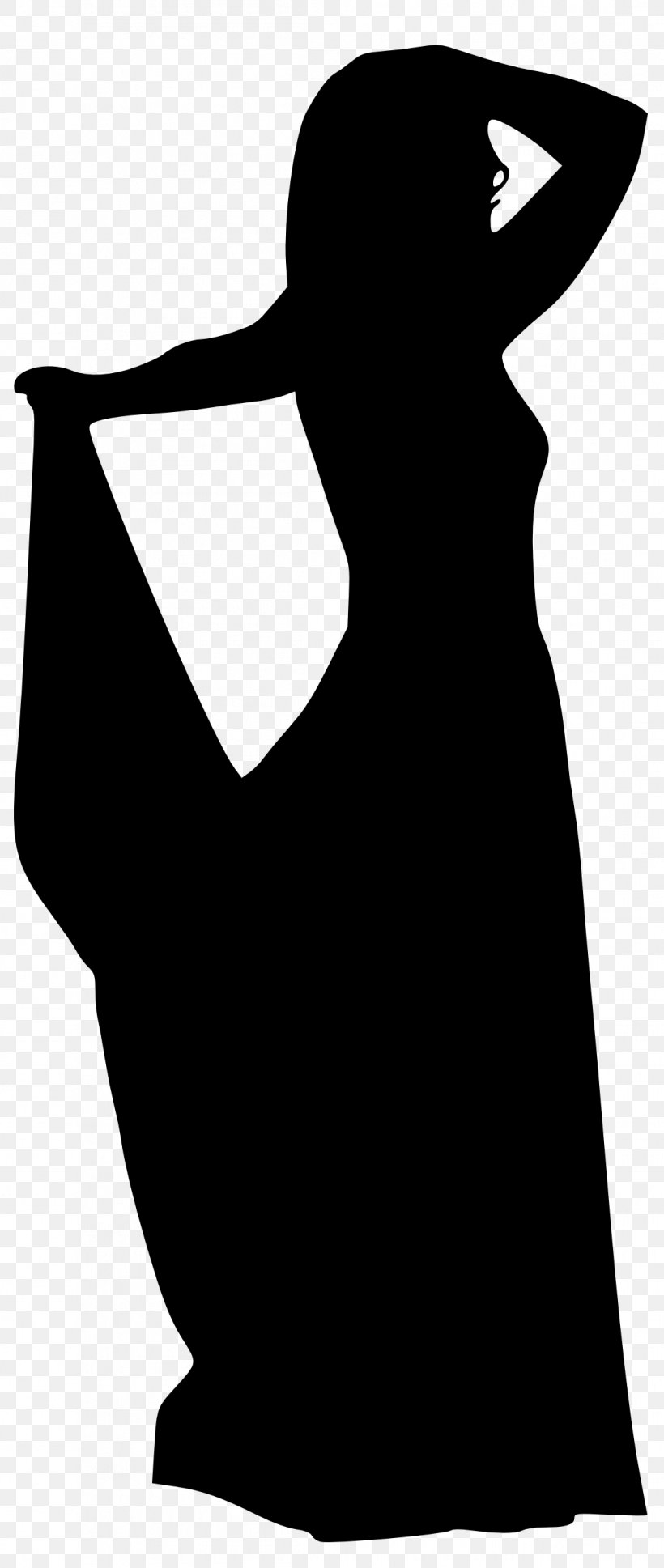 Silhouette Woman Monochrome Photography, PNG, 1108x2618px, Silhouette, Art, Artwork, Black, Black And White Download Free