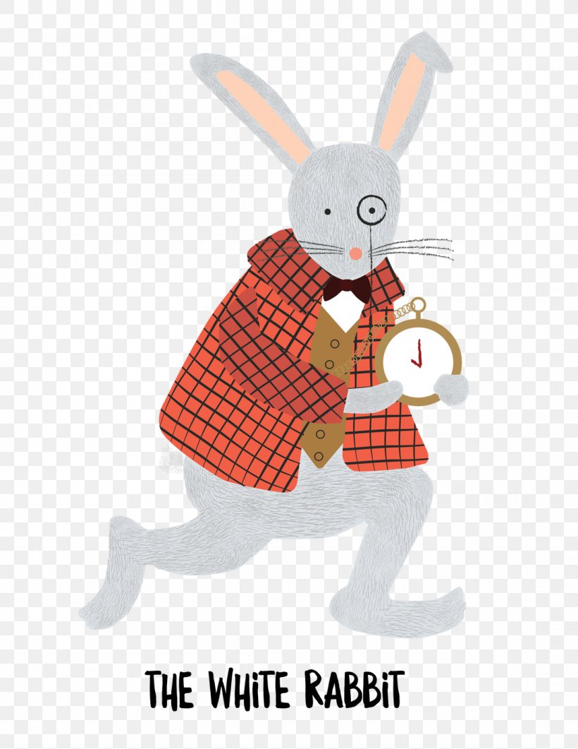 White Rabbit Easter Bunny Alice's Adventures In Wonderland Hare, PNG, 1100x1424px, Rabbit, Alice In Wonderland, Book, Cartoon, Character Download Free