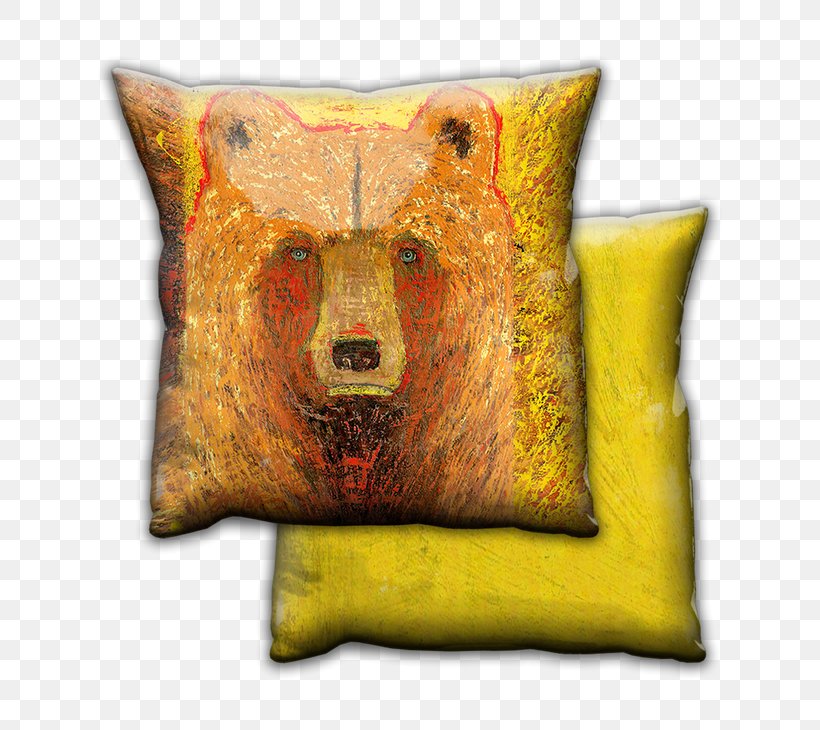 Bear Throw Pillows Cushion Bird, PNG, 730x730px, Bear, Bird, Bluebirds, Color, Common Blackbird Download Free