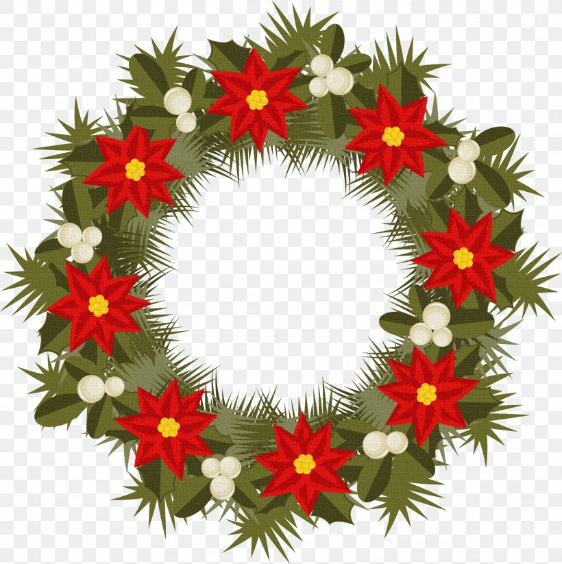 Santa Claus Christmas Wreath, PNG, 2186x2196px, Santa Claus, Christmas, Christmas Decoration, Christmas Ornament, Christmas Tree Download Free