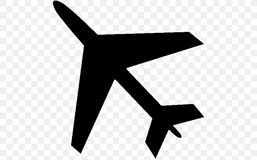 Airplane Aircraft Clip Art, PNG, 512x512px, Airplane, Air Travel, Aircraft, Black, Black And White Download Free