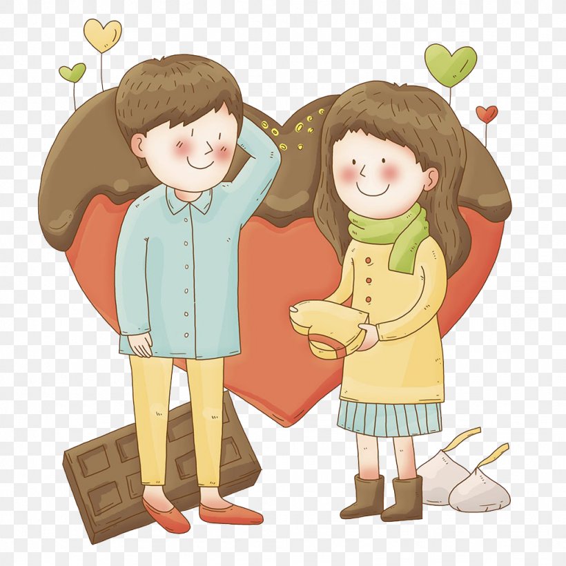 Couple Cartoon Illustration, PNG, 1024x1024px, Couple, Art, Boy, Cartoon, Child Download Free