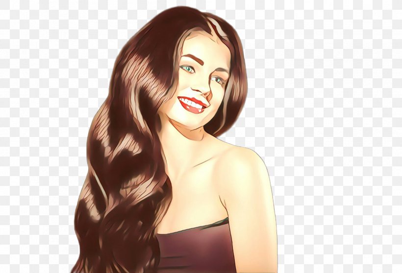 Hair Face Hairstyle Beauty Long Hair, PNG, 2424x1651px, Cartoon, Beauty, Brown Hair, Chin, Face Download Free