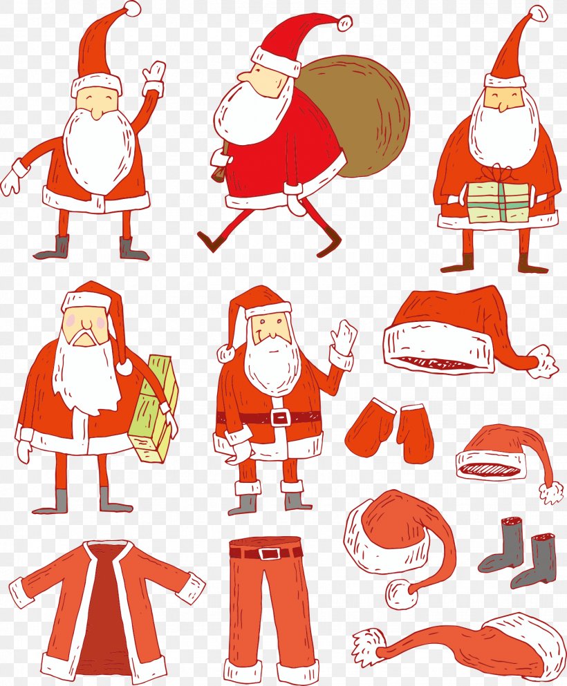 Santa Claus Christmas Ornament Illustration, PNG, 1533x1858px, Santa Claus, Area, Cartoon, Christmas, Christmas Decoration Download Free