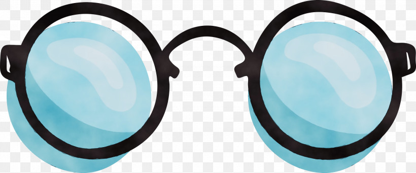 Glasses, PNG, 3000x1251px, Watercolor, Diving Mask, Glasses, Goggles, Line Download Free