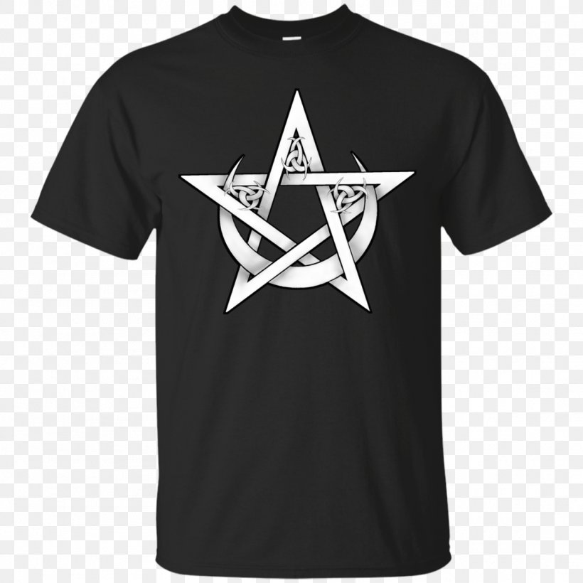 Pentacle Triple Goddess Witchcraft Wicca Moon, PNG, 1155x1155px, Pentacle, Active Shirt, Black, Brand, Clothing Download Free