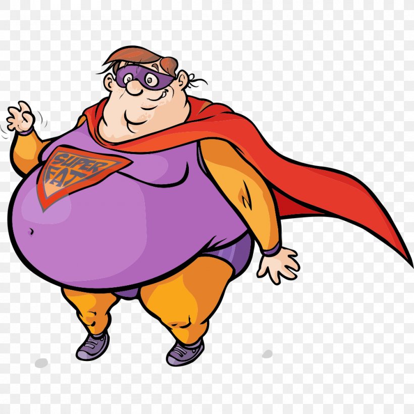 Clark Kent Obesity Cartoon Comics, PNG, 1000x1000px, Watercolor, Cartoon, Flower, Frame, Heart Download Free