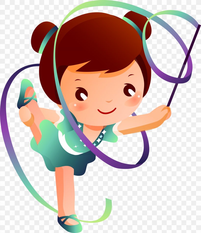 Ribbon Rhythmic Gymnastics Split, PNG, 4303x5000px, Watercolor, Cartoon, Flower, Frame, Heart Download Free
