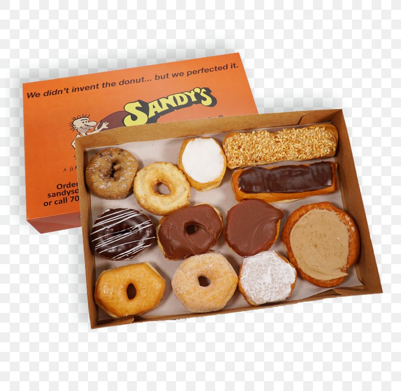 Sandy's Donuts & Coffee Shop, PNG, 800x800px, Donuts, Biscuit, Doughnut, Fargo, Finger Food Download Free