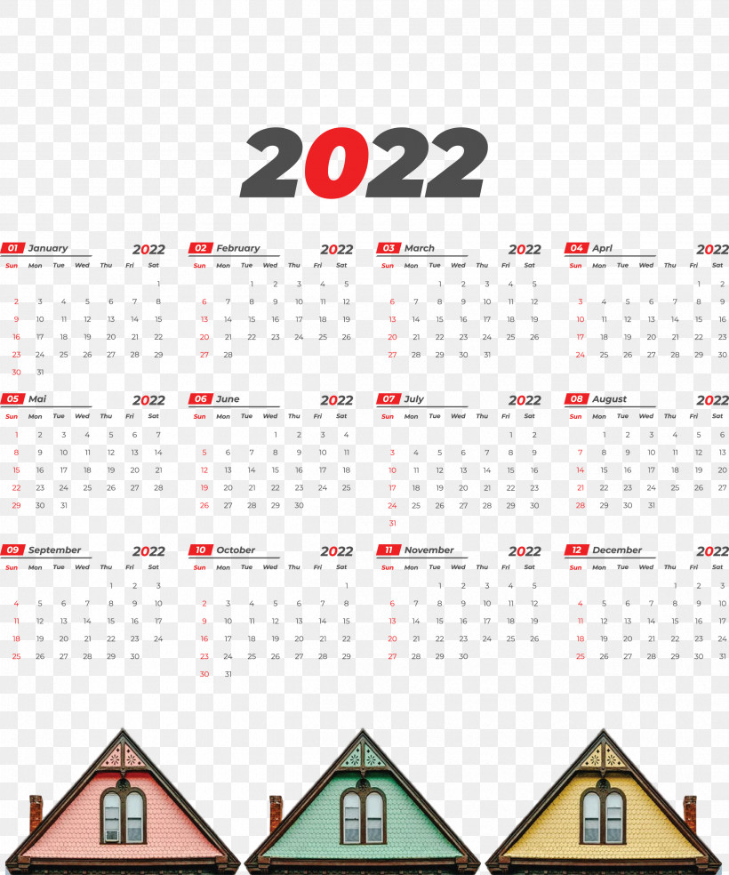 2022 Yearly Calendar Printable 2022 Yearly Calendar Template, PNG, 2498x3000px, Real Estate, Calendar System, Difficult, Flipping, House Download Free