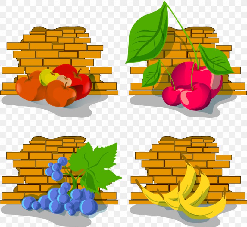 Brick Wall Berry, PNG, 941x866px, Brick, Berry, Cartoon, Food, Fruit Download Free