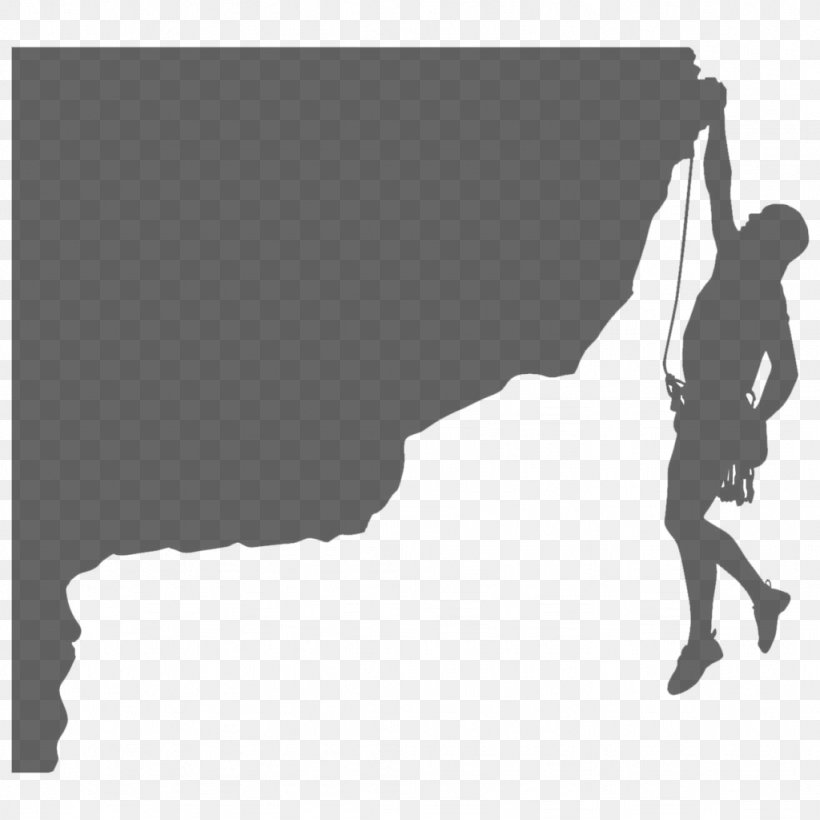 Climbing Wall Mountaineering Silhouette Sport, PNG, 1024x1024px, Climbing, Black, Black And White, Climbing Wall, Decal Download Free