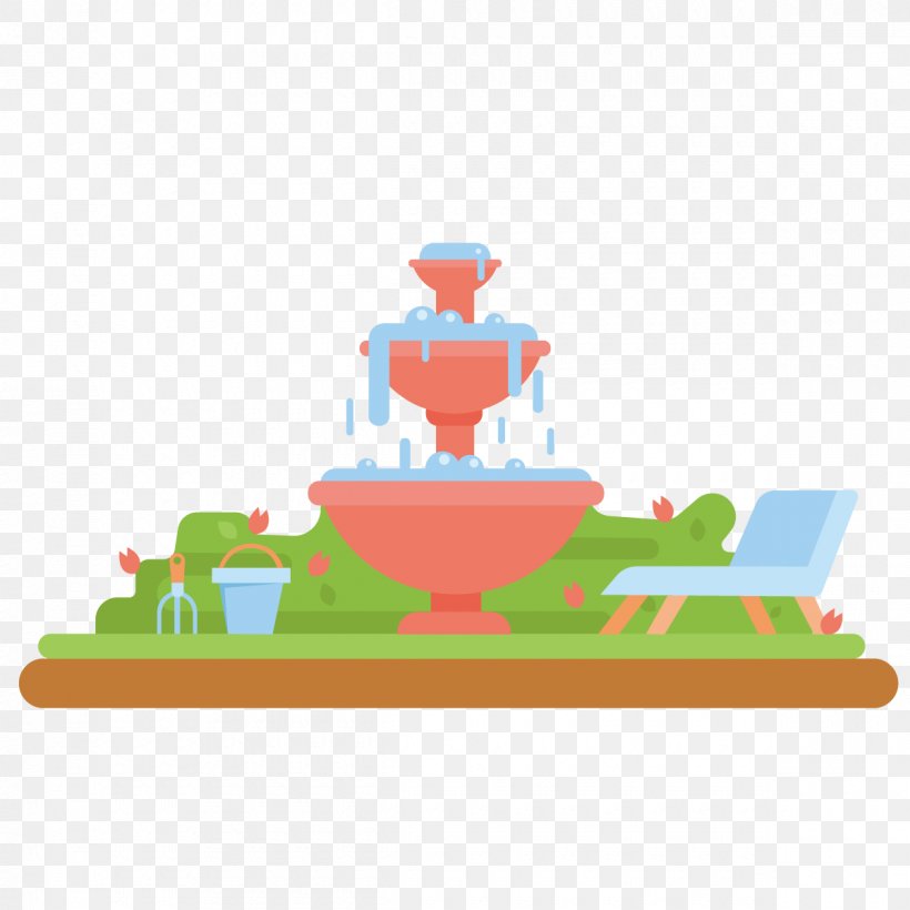 Fountain Garden Park Clip Art, PNG, 1200x1200px, Fountain, Cartoon,  Drawing, Drinking Fountain, Flowerpot Download Free