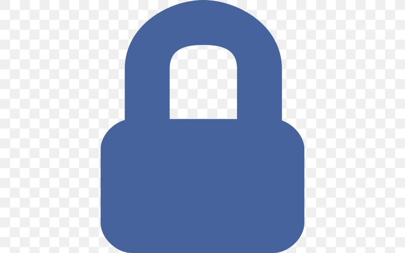 Facebook Privacy, PNG, 512x512px, Facebook, Blue, Electric Blue, Hardware Accessory, Padlock Download Free