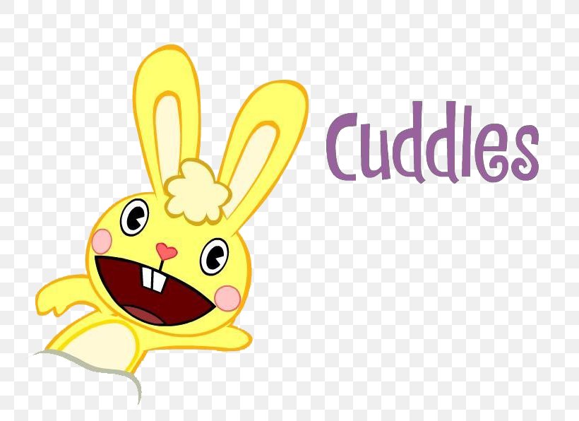 Rabbit Cuddles Lumpy Character Cartoon, PNG, 752x596px, Rabbit, Cartoon, Character, Comics, Cuddles Download Free