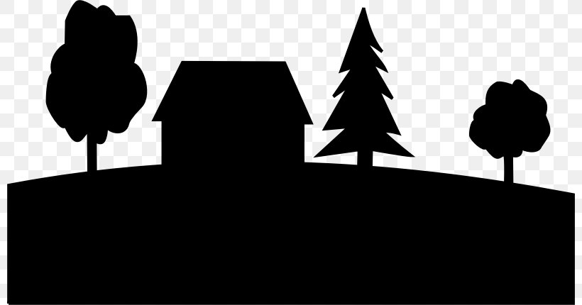 House Silhouette Building Clip Art, PNG, 800x430px, House, Black, Black And White, Building, Darkness Download Free