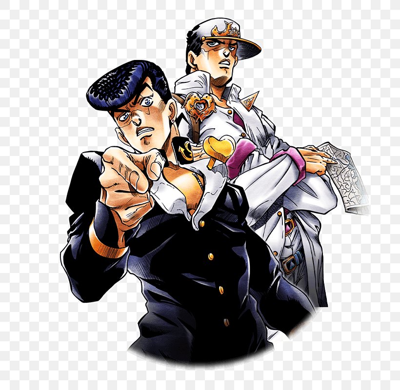 Jotaro Kujo Josuke Higashikata JoJo's Bizarre Adventure Jonathan Joestar Diamond Is Unbreakable, PNG, 720x800px, Watercolor, Cartoon, Flower, Frame, Heart Download Free