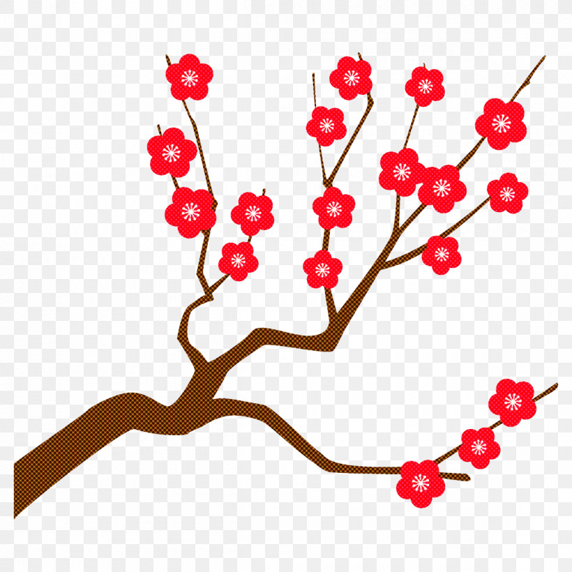 Plum Branch Plum Winter Flower, PNG, 1200x1200px, Plum Branch, Blossom, Branch, Cherry Blossom, Cut Flowers Download Free