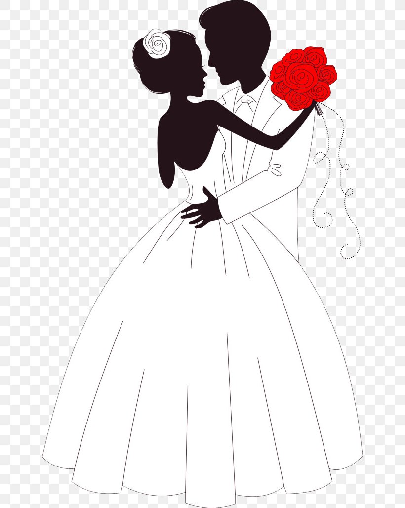 Wedding Invitation Bride Illustration, PNG, 650x1028px, Watercolor, Cartoon, Flower, Frame, Heart Download Free