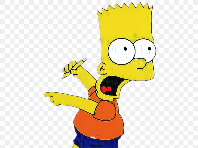 Bart Simpson Homer Simpson Lisa Simpson Image, PNG, 471x612px, Bart Simpson, Art, Cartoon, Fictional Character, Finger Download Free