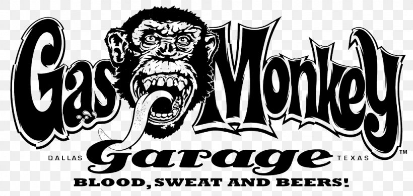 Gas Monkey Garage T-shirt Car Amazon.com, PNG, 1024x488px, Gas Monkey Garage, Amazoncom, Black And White, Brand, Car Download Free