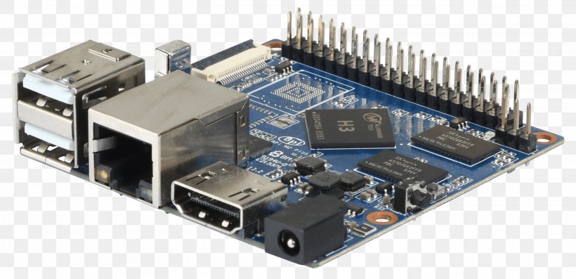 Microcontroller Banana Pi Electronics TV Tuner Cards & Adapters Computer, PNG, 2712x1314px, Microcontroller, Allwinner Technology, Banana Pi, Bank Of The Philippine Islands, Capacitor Download Free