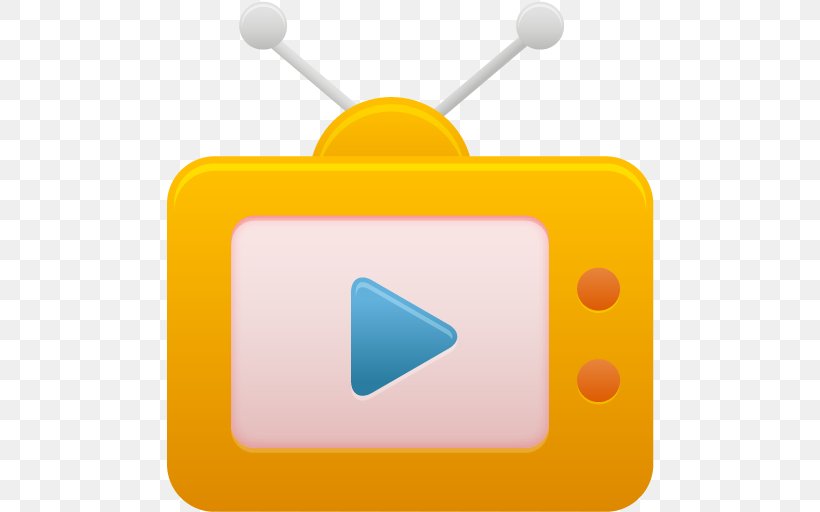 Angle Yellow Orange, PNG, 512x512px, Television, Advertisement Film, Freetoair, Icon Design, Internet Television Download Free