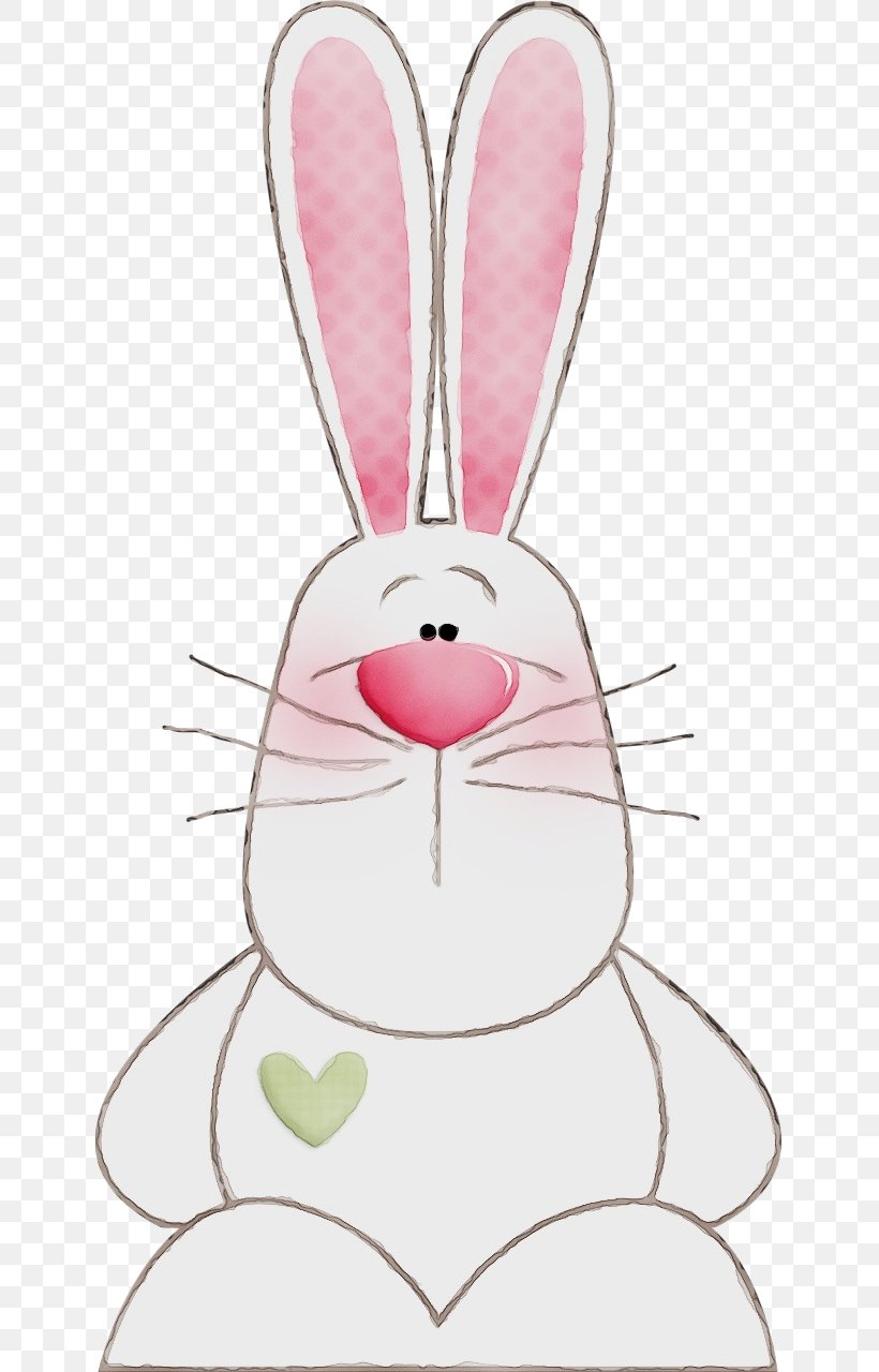 Easter Bunny, PNG, 641x1280px, Watercolor, Cartoon, Domestic Rabbit, Easter Bunny, Nose Download Free