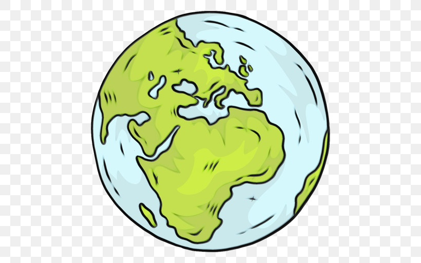 Green Yellow Earth World Logo, PNG, 512x512px, Watercolor, Earth, Globe, Green, Logo Download Free