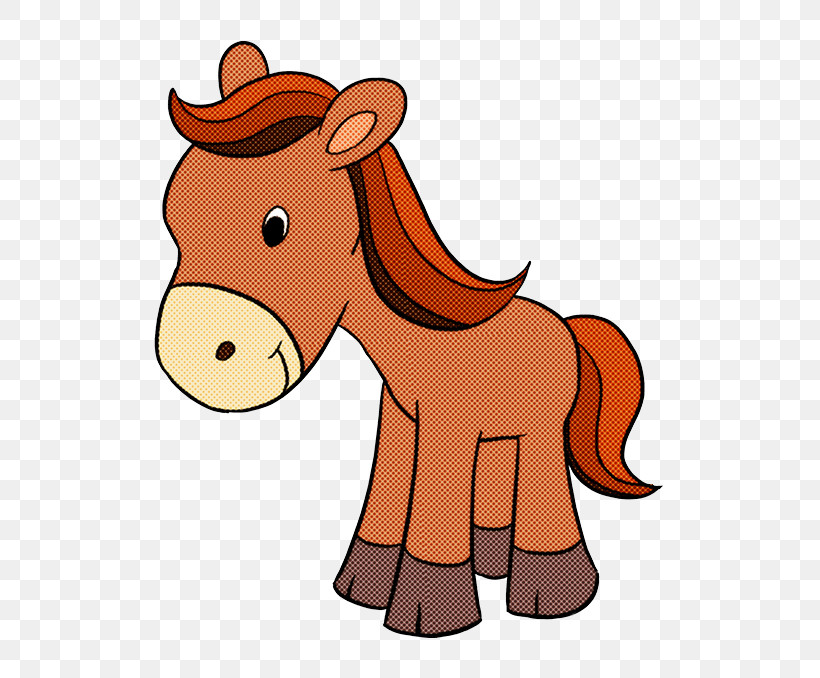 Cartoon Horse Animal Figure Pony Sorrel, PNG, 680x678px, Cartoon, Animal Figure, Colt, Foal, Horse Download Free