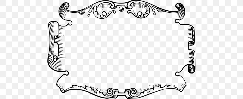 Picture Frames Clip Art, PNG, 500x334px, Picture Frames, Area, Art, Black And White, Body Jewelry Download Free