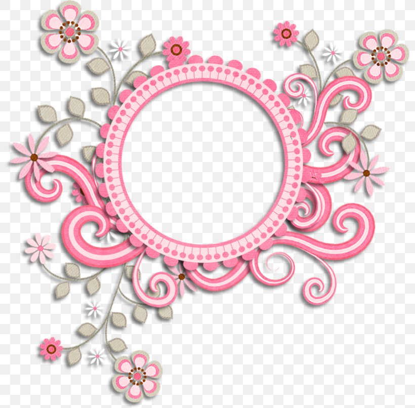 Picture Frames Clip Art, PNG, 800x806px, Picture Frames, Body Jewelry, Flower, Lossless Compression, Pink Download Free